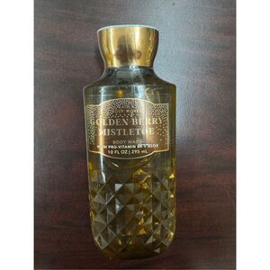 NWT Bath & Body Works Golden Berry Mistletoe Body Wash- 10 oz